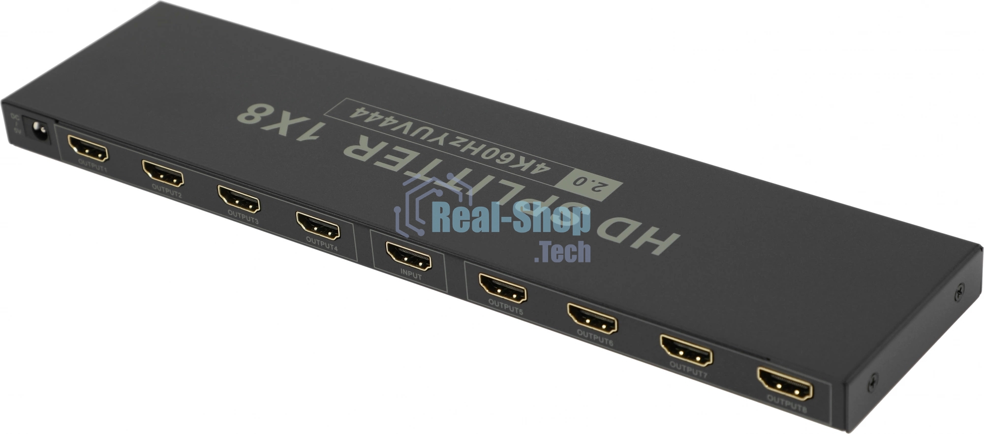 Сплиттер аудио-видео Premier 5-872-8V2 HDMI (f)/8xHDMI (f) черный