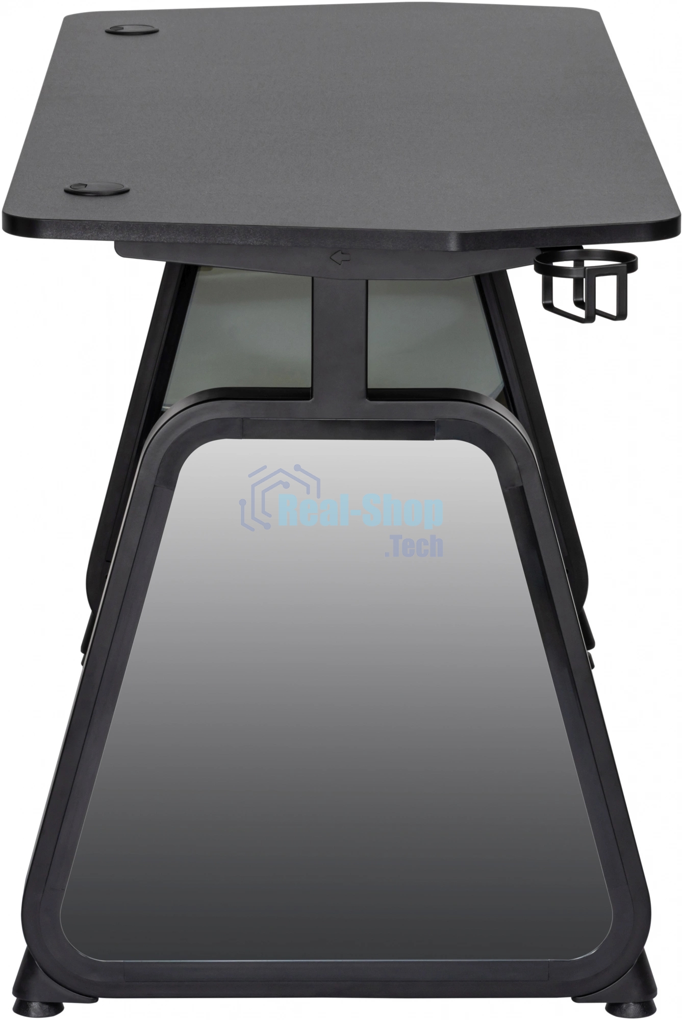 Стол игровой Cactus CS-GMD-BK-RGb столешница МДФ, черный каркас черный 136x60x75 см