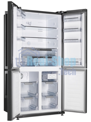 Холодильник Kuppersberg NMFV 18591 DX темный металл трехкамерный 390/170л морозилка снизу, No Frost, Side by Side