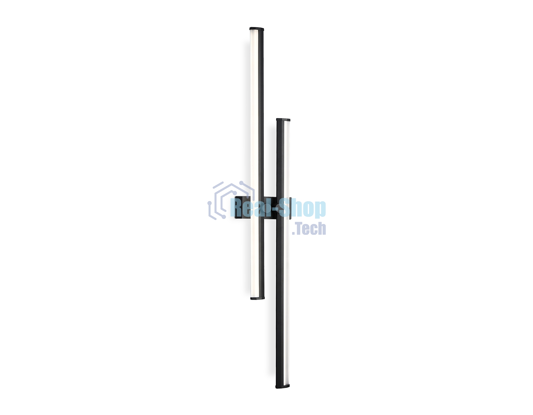 Настенный светодиодный светильник Ambrella light FL6162 BK черный 28W 3000K-6400K 810*120*65