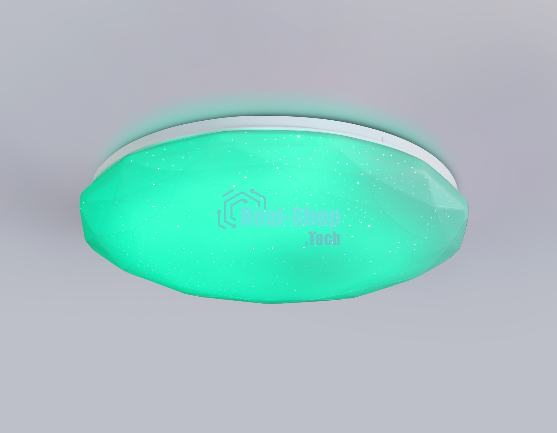 Светодиодный светильник RGB Ambrella light FZ417 WH белый IP20 46W 3000K-6500K+RGB D380*60 (ПДУ ИК)