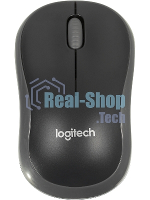 Мышь беспроводная Logitech M185 серый/черный, 1000 dpi, радиоканал, USB, кнопки - 3