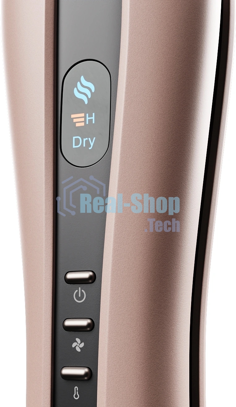 Фен-выпрямитель для волос Haier HHS-605 розовый, 210 °C, 4 режима