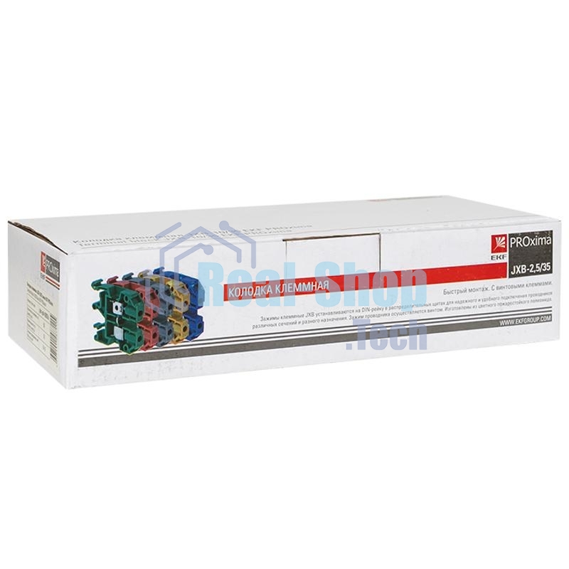 Колодка клеммная EKF plc-jxb-2.5/35gn JXB-2.5/35 зеленая EKF PROxima