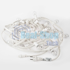 Гирлянда Neon-night LED Galaxy Bulb String 10м, белый каучук, 25 лампx6 LED красный, влагостойкая IP65