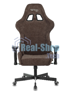 Кресло Бюрократ VIKING KNIGHT LT10 FABRIC коричневый, ткань, 120 кг, механизм качания