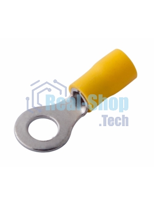 Наконечник кольцевой изолированный Rexant ø 6.5 мм 4-6 мм² (НКи 6.0-6/НКи5,5-6) желтый