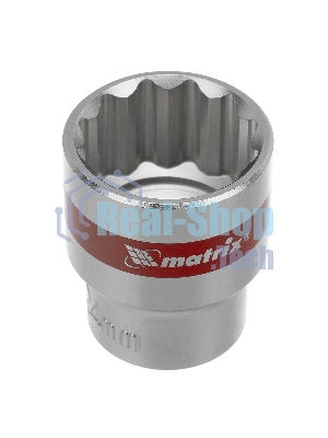 Набор головок Matrix 1/2'' 12-ти гр. crv 10 шт. 10-24 мм