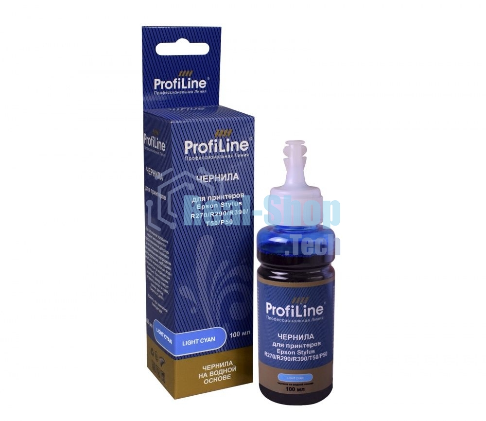 Чернила ProfiLine для принтеров Epson Stylus R270/R290/R390/T50/P50 Light Cyan 100 мл водн