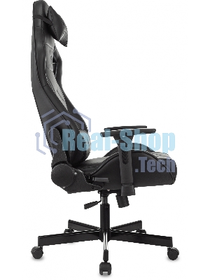 Кресло Knight Gladiator черный, экокожа, 120 кг, механизм качания