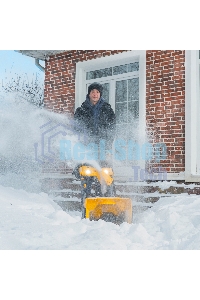 Снегоуборочная машина аккумуляторная Denzel, ESB-460-0, Li-Ion, 36В