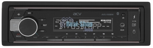 Автомагнитола ACV AVS-930BW, 1 DIN, Bluetooth, USB Type-A, AUX