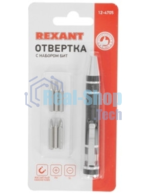 Отвертка с насадками 6 шт. Rexant
