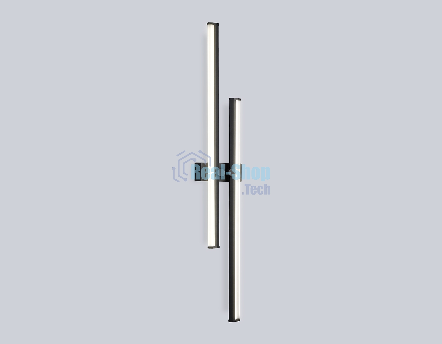 Настенный светодиодный светильник Ambrella light FL6162 BK черный 28W 3000K-6400K 810*120*65