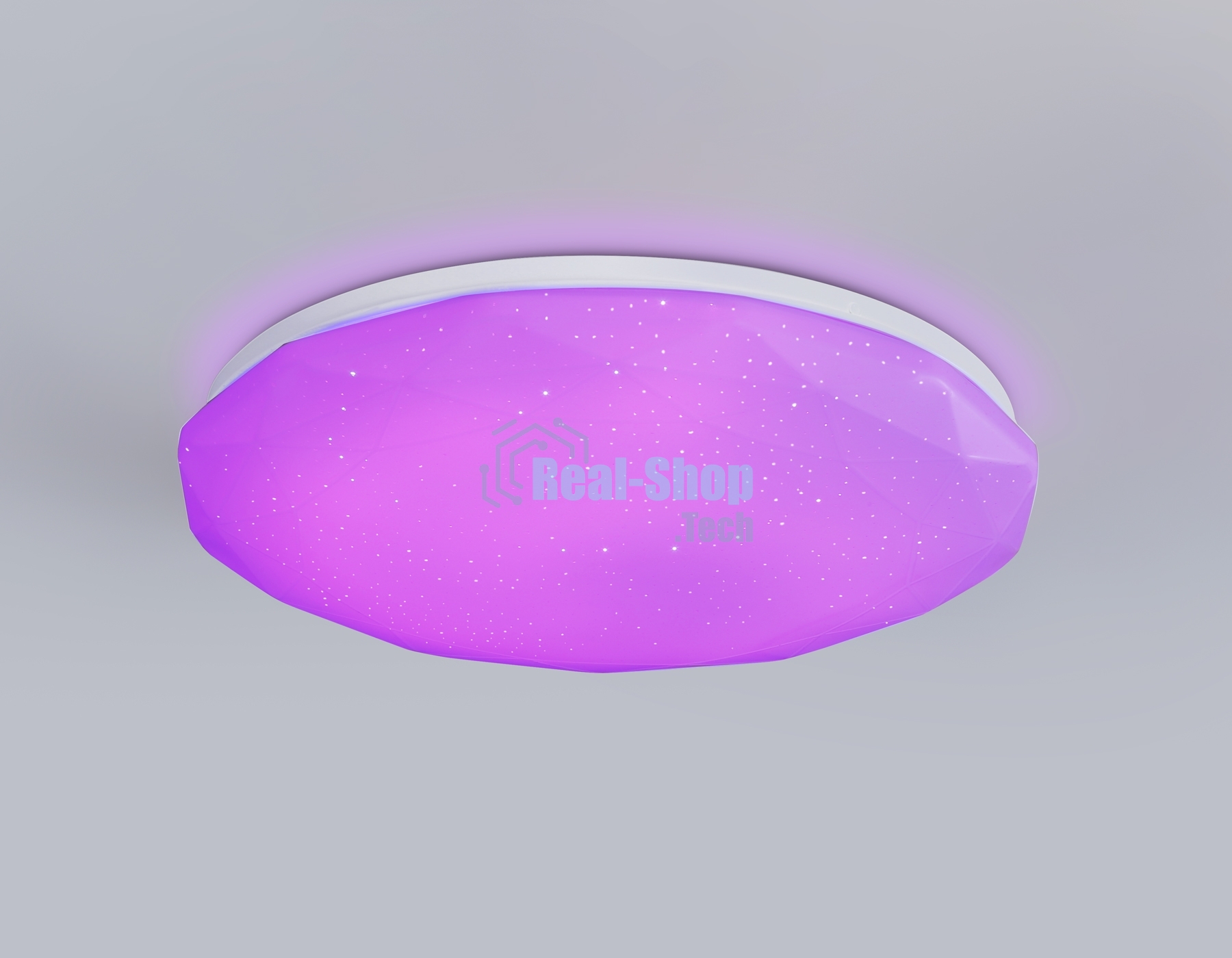 Светодиодный светильник RGB Ambrella light FZ417 WH белый IP20 46W 3000K-6500K+RGB D380*60 (ПДУ ИК)