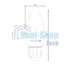 BLE2760 / Светодиодна лампа Свеча СD LED 6W 3300K E27 (BLE2760)