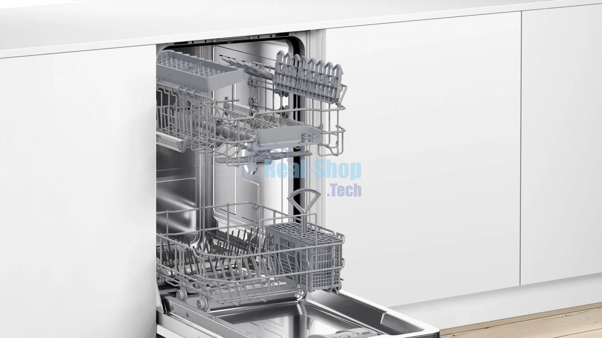 Встраиваемая посудомоечная машина Bosch SPV2HKX42E, черный, 44.8 см, 10 компл., 46 дБ, класс E