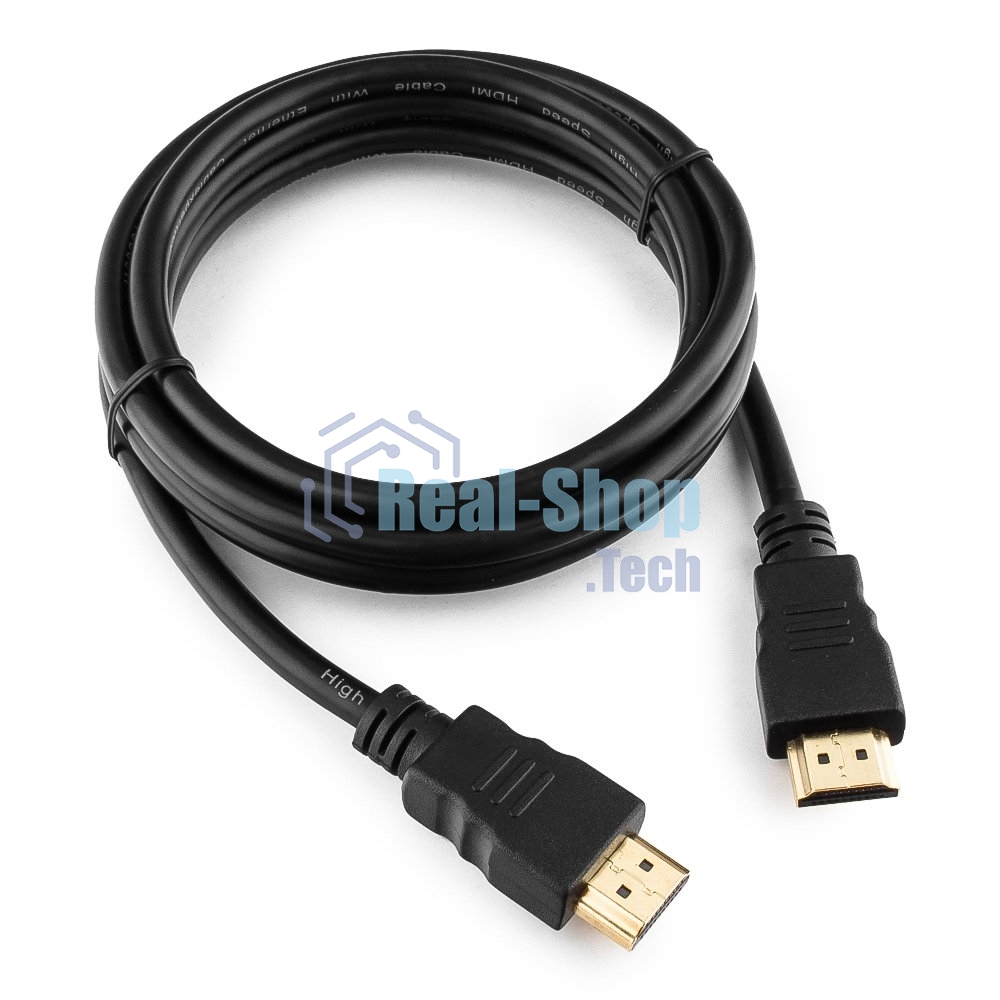 Кабель Cablexpert HDMI CC-HDMI4-6, 19M/19M, v2.0, медь, позол.разъемы, экран, 1.8м, черный, пакет