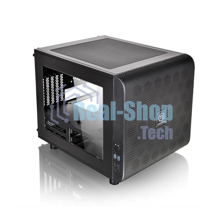 Компьютерный корпус Thermaltake Case Tt Core V21 CA-1D5-00S1WN-00 mATX/win/черный/USB 3.0/no PSU