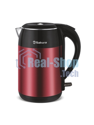 Чайник электрический Sakura SA-2154MR (1.8) красн металлик+черн