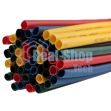 Термоусаживаемые трубки Rexant 5,0/2,5 мм, набор пять цветов, упаковка 50 шт. по 1 м