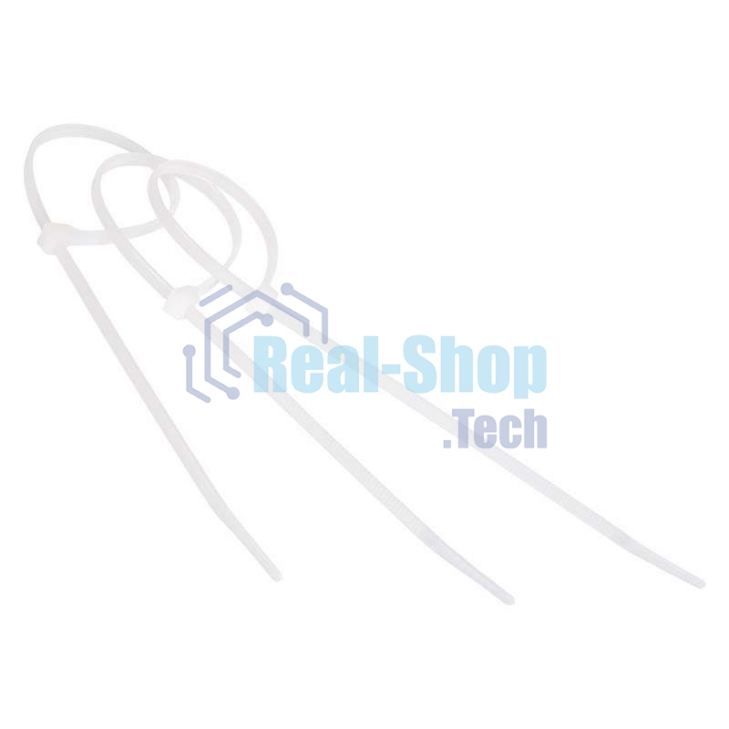 Хомут кабельный Rexant 2.5х200 нейл. белый (уп. 100 шт)