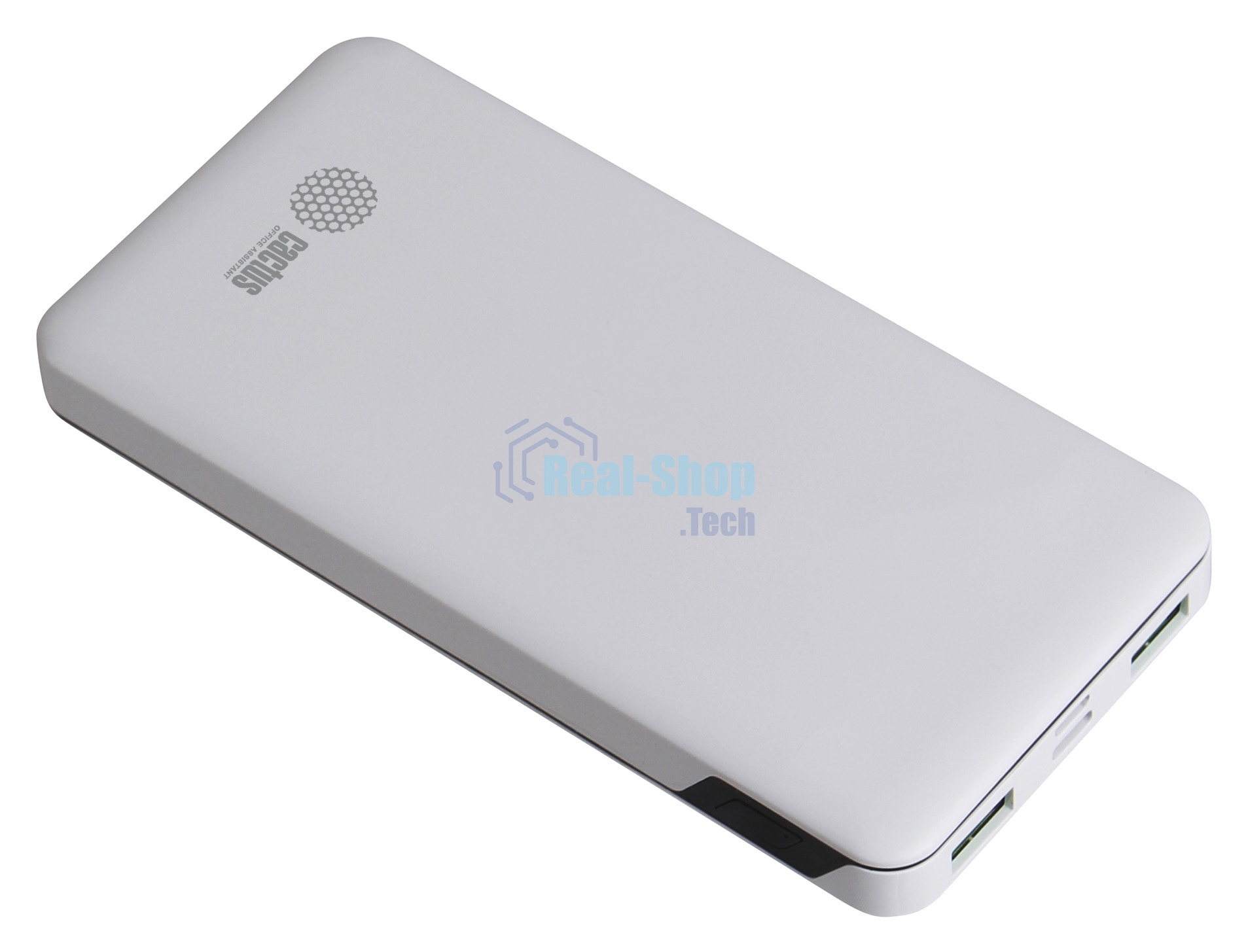Портативный аккумулятор Cactus CS-PBFSKT-10000 10000mAh 2.1A 2xUSB белый