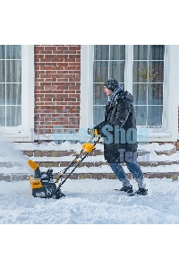 Снегоуборочная машина аккумуляторная Denzel, ESB-460-0, Li-Ion, 36В