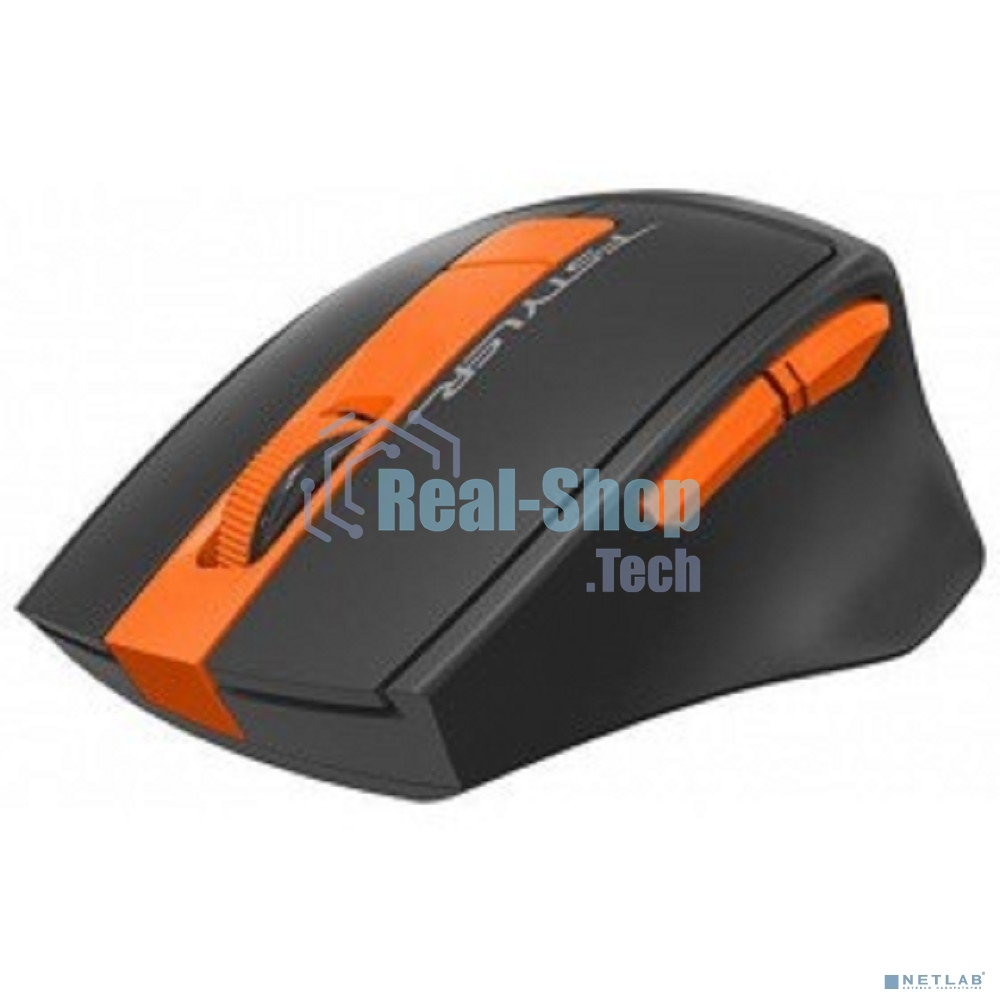 Мышь беспроводная A4Tech Fstyler FG30 серый/оранжевый, 2000 dpi, радиоканал, USB, кнопки - 5