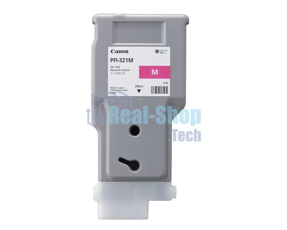 Картридж струйный Canon INK TANK PFI-321 MAGENTA пурпурный (300 мл) для Canon imagePROGRAF TM-250, TM-255, TM-350, TM-355