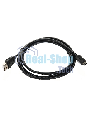 Кабель USB 2.0 A-->mini-B 5P (1.8 м) черный, Telecom TC6911BK-1.8M