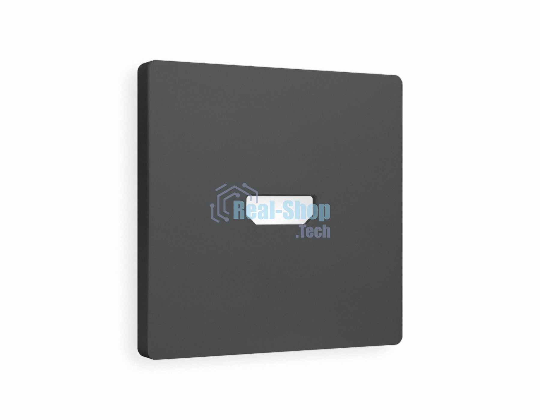 Лицевая панель ALFA (Графит Мягкое касание) для HDMI розетки QUANT AP9140