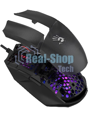 Мышь проводная A4Tech Bloody W65 Max Mini черный, 12000 dpi, USB, кнопки - 9