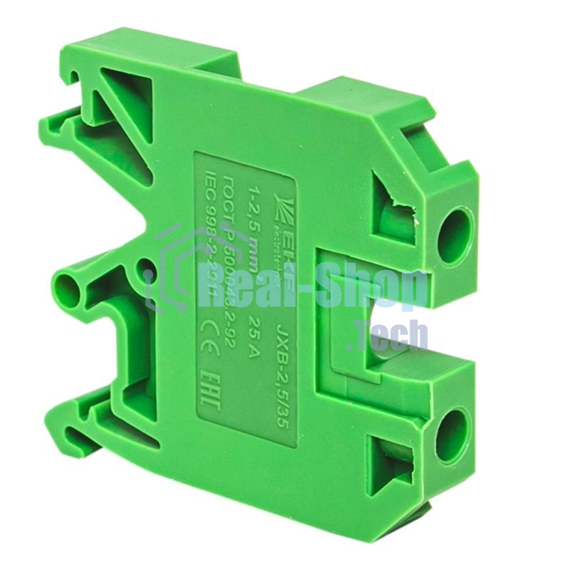 Колодка клеммная EKF plc-jxb-2.5/35gn JXB-2.5/35 зеленая EKF PROxima