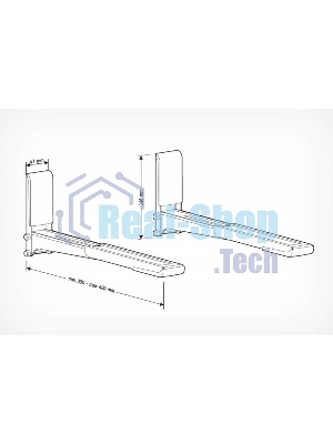 Кронштейн для СВЧ Holder MWS-2003 черный макс.40кг настенный фиксированный