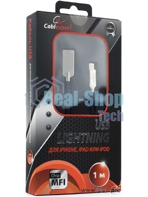Кабель USB Cablexpert для Apple CC-P-APUSB02Bl-1M, MFI, AM/Lightning, серия Platinum, длина 1м, синий, блистер