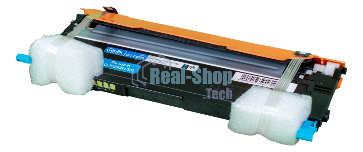 Картридж лазерный Sakura CLTC407S для Samsung CLP-320/325, CLX-3185, синий, 1000 к.