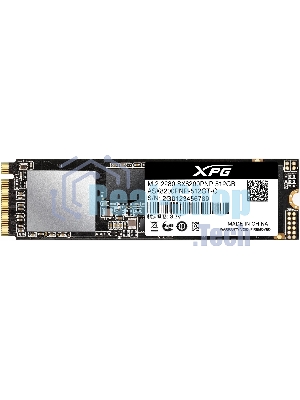 Накопитель SSD XPG SX8200 Pro, 512 Gb, PCIe 3.0 x4, M.2 2280, NVMe, R/W 3350/2350, с радиатором