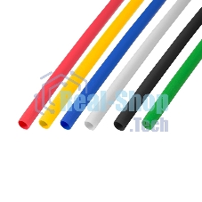 Термоусаживаемые трубки Rexant 4,0/2,0 мм, набор пять цветов, упаковка 50 шт. по 1 м