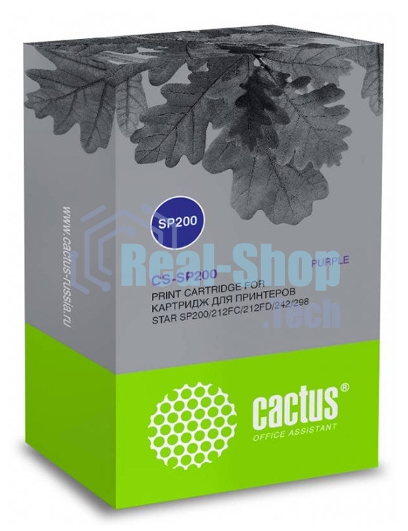 Картридж матричный Cactus CS-SP200 фиолетовый (12.7 мм x3 м, 1 000 000 знаков) для Star SP200/212FC/212FD/242/298