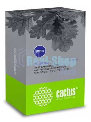 Картридж матричный Cactus CS-SP200 фиолетовый (12.7 мм x3 м, 1 000 000 знаков) для Star SP200/212FC/212FD/242/298