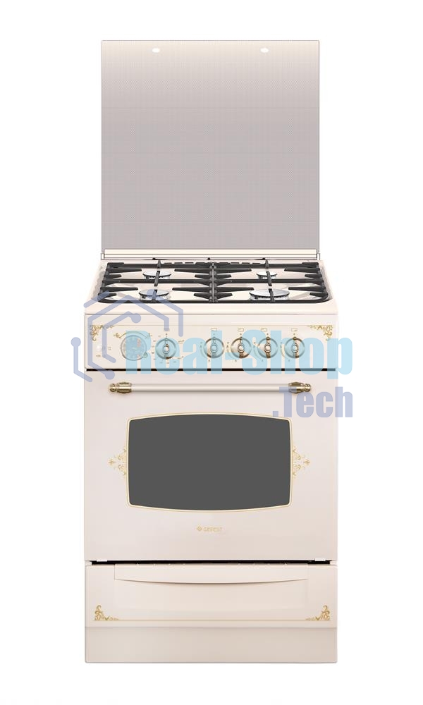 Плита газовая Gefest ПГ 6100-03 0279 бежевый, конфорок 4 шт, духовка 52 л, 60 см x 85 см x 60 см