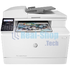 МФУ лазерное HP Color LaserJet Pro M183fw (7KW56A), A4, цветной, печ. до 16 стр/мин., скан. до 15 стр/мин. (ч/б) 8 стр/мин. (цвет), 600 x 600 dpi (печать) 1200x1200dpi (скан.), USB, RJ-45, Wi-Fi, Air Print, Mopria