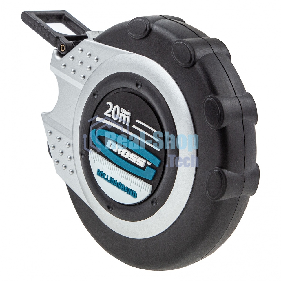 Рулетка геодезическая GROSS 31251 20 м х 13 мм, закр. корп., металл. лента, нейлон, двуст. шкала