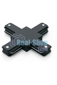 Коннектор для трековых шинопроводов Gauss (+) черный