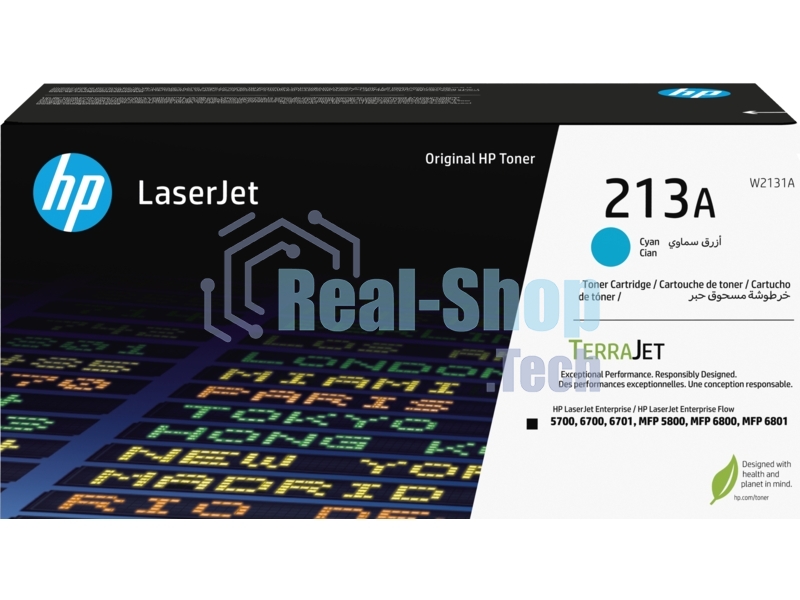 Картридж лазерный HP 213A Cyan Original LaserJet Toner Cartridge