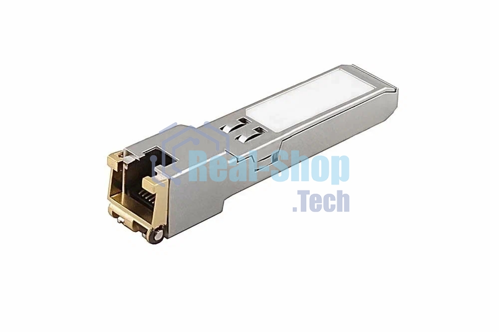 Медный SFP модуль Gigabit Ethernet с разъемом RJ45. Скорость 10/100/1000 Мбит/с.Интерфейс: SGMII. Расстояние передачи - до 100 м. Размеры (ШхВхГ): 14,3x12,7x63мм. Рабочая температура: 0…+70°С.