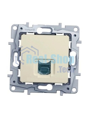 Розетка компьютерная RJ45 кат. 5 UTP, сл. кость ETIKA