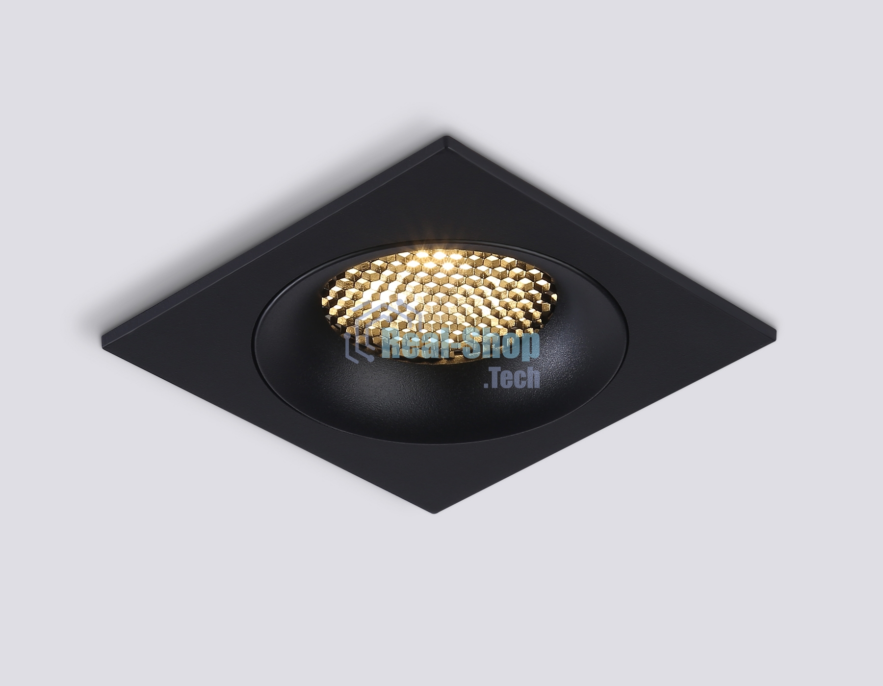 Светильник встраиваемый Ambrella light TN102729 BK черный GU5.3 92*92*23