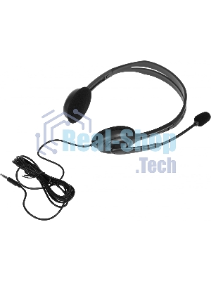 Гарнитура Logitech H111 чёрный, проводная, 3.5 мм